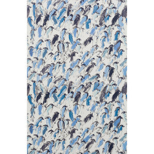 Finches Blue/Beige by Lee Jofa Modern Wallcovering