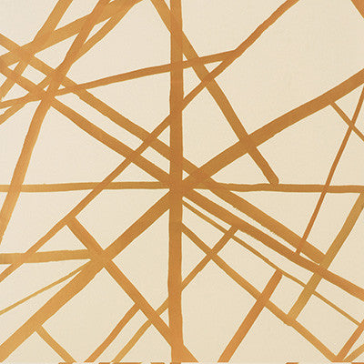 Channels Paper Copper/Beige by Groundworks Wallcovering
