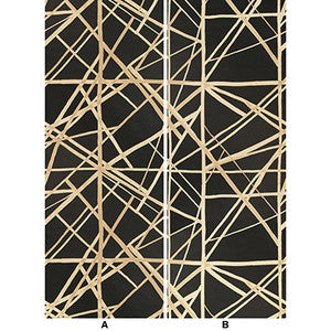 Channels Paper Onyx Almond by Groundworks Wallcovering