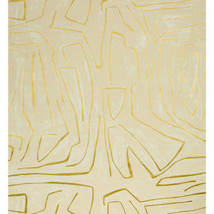 Graffito Ivory/Gold by Groundworks Wallcovering
