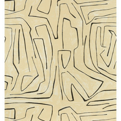 Graffito Linen/Onyx by Groundworks Wallcovering