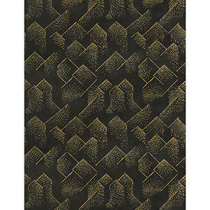 Brink Paper Gold/Onyx by Lee Jofa Modern Wallcovering