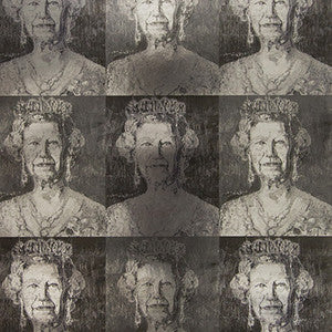 Hm Glam Silver/Charcoal by Lee Jofa Modern Wallcovering