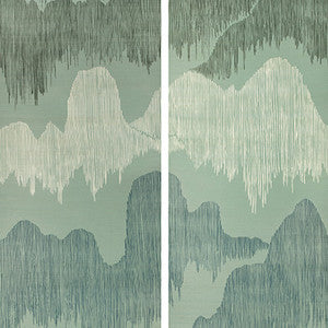 Cascadia Paper Teal by Groundworks Wallcovering