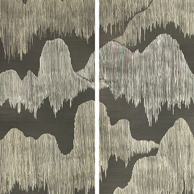 Cascadia Paper Noir by Groundworks Wallcovering