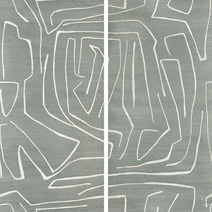 Graffito Ii Denim by Groundworks Wallcovering