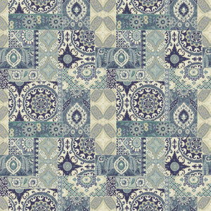 Gypsy Quilt Indigo by Kasmir Fabric