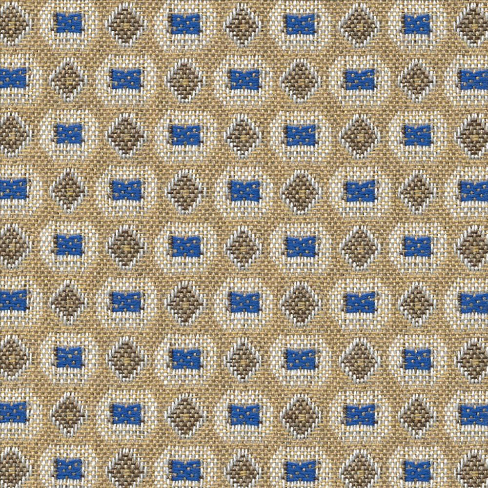 Haberdasher Io Bengal Blue  by Kasmir Fabric See sample 100% Acrylic
 USA 12,000 Wyzenbeek Double Rubs </p><p>Repeat: Horizontal: 6/8 inches and Vertical: 7/8 inches 54  - Fabric Carolina -