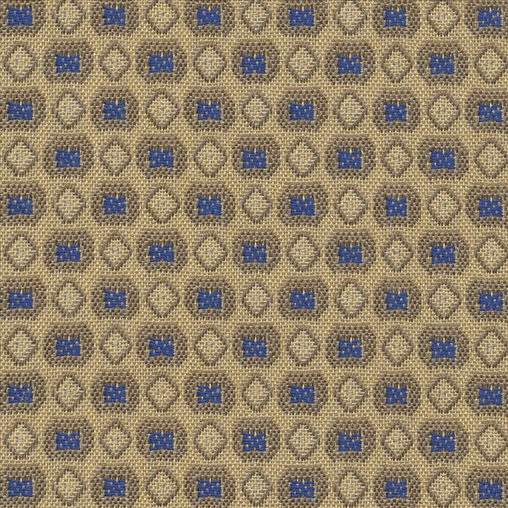 Haberdasher Io Cobalt by Kasmir Fabric 1413 100% Acrylic
 USA </p><p>Repeat: Horizontal: 6/8 inches and Vertical: 7/8 inches 54 - Fabric Carolina -