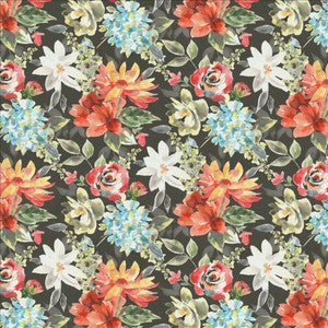 Haiku Floral Pewter by Kasmir Fabric