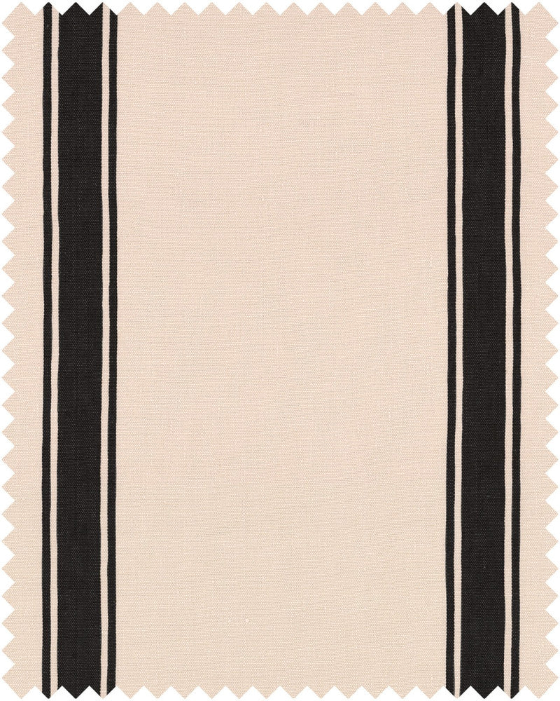 HAJDU STRIPE Heavy Linen (FB00057) by Mind The Gap | FB00057 | TRANSYLVANIAN ROOTS | Black, White | Fabric Carolina | https://www.fabriccarolina.com/