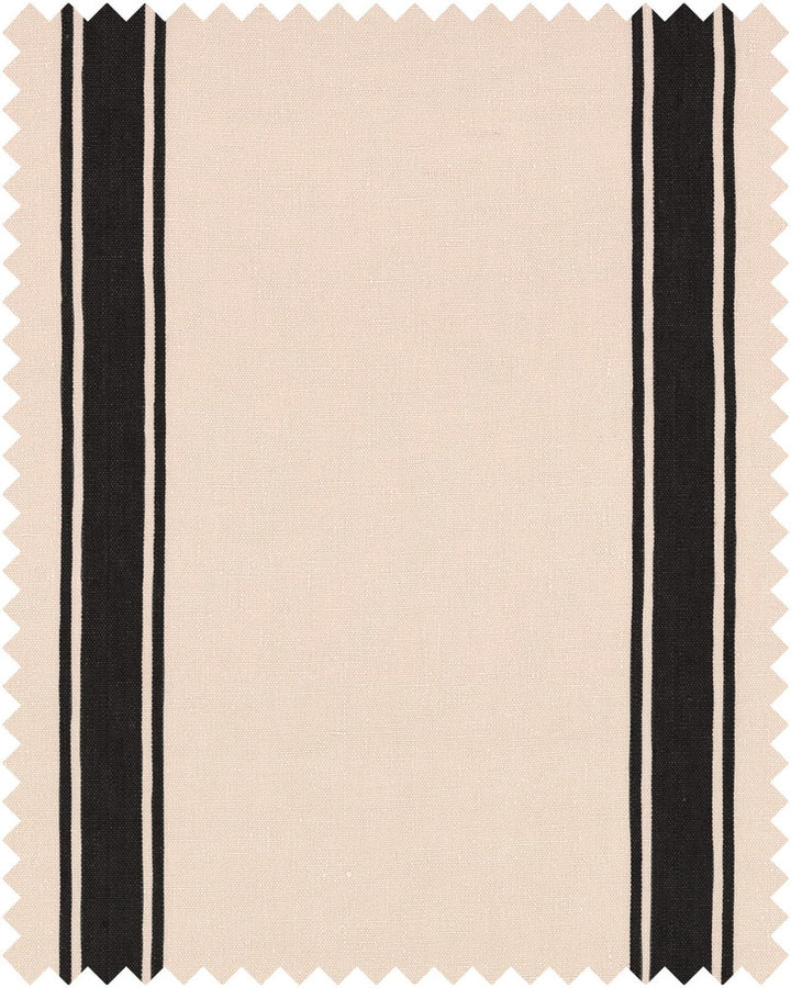 HAJDU STRIPE Heavy Linen (FB00057) by Mind The Gap | FB00057 | TRANSYLVANIAN ROOTS | Black, White | Fabric Carolina | https://www.fabriccarolina.com/