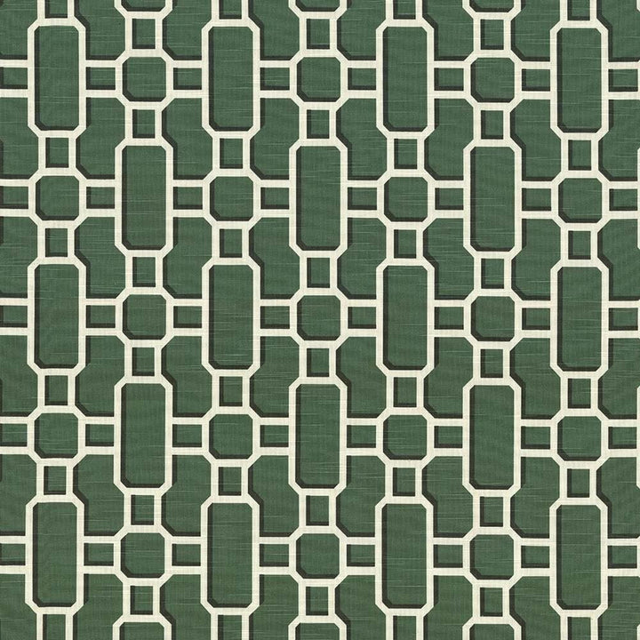 Hakkasan Fret Emerald by Kasmir Fabric 5074 100% Cotton
 USA </p><p>Repeat: Horizontal: 9 inches and Vertical: 12 5/8 inches 54 - Fabric Carolina -
