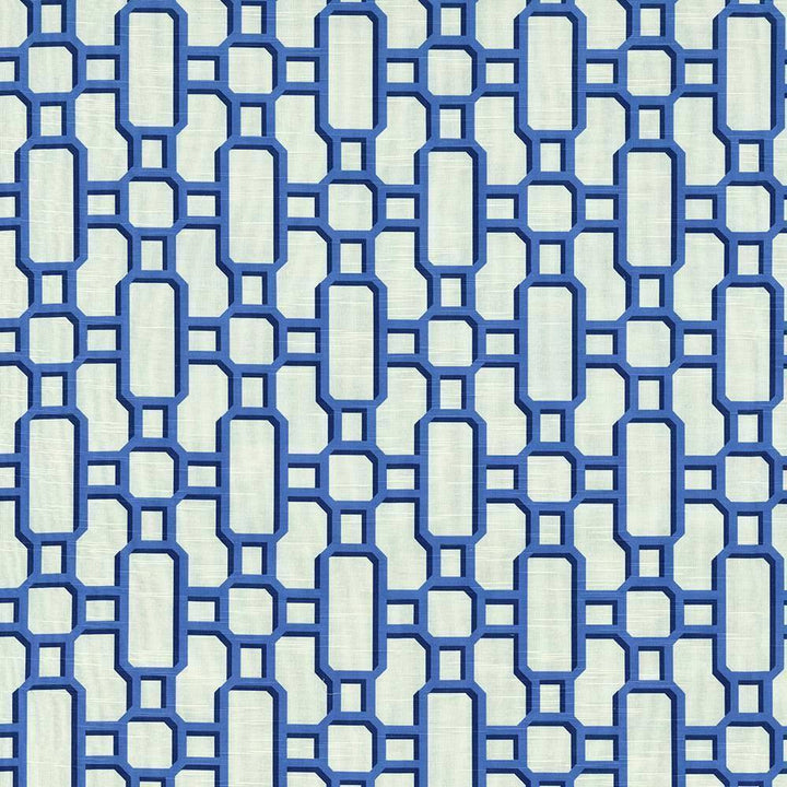 Hakkasan Fret Hyacinth by Kasmir Fabric 5072 100% Cotton USA 15,000 Wyzenbeek Double Rubs H: 9 inches, V:12 5/8 inches 54 - Fabric Carolina - Kasmir