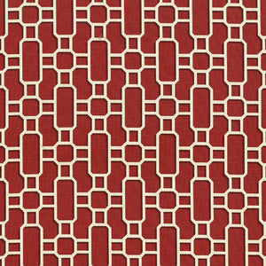 Hakkasan Fret Rouge by Kasmir Fabric