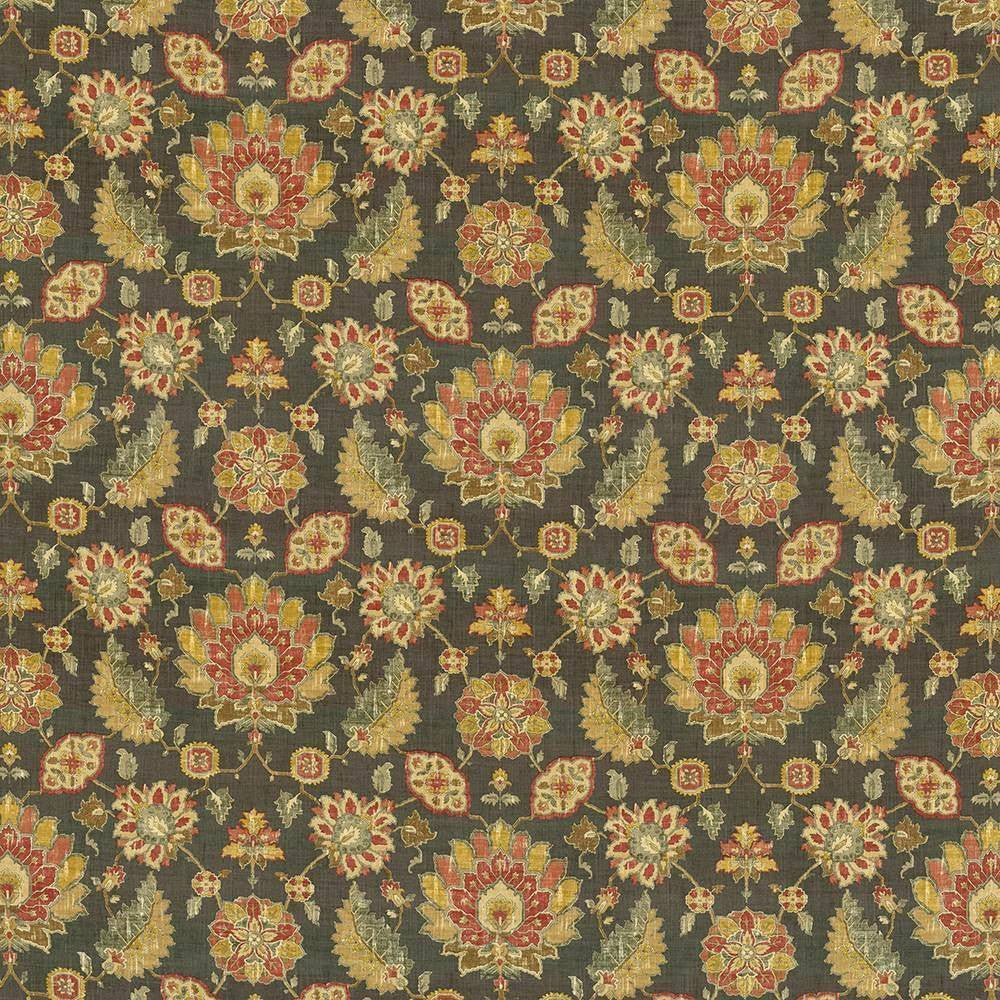 Hamara Cindersmoke by Kasmir Fabric 5105 55% Linen 45% Viscose CHINA H: 27 inches, V:26 4/8 inches 54 - 55 - Fabric Carolina - Kasmir