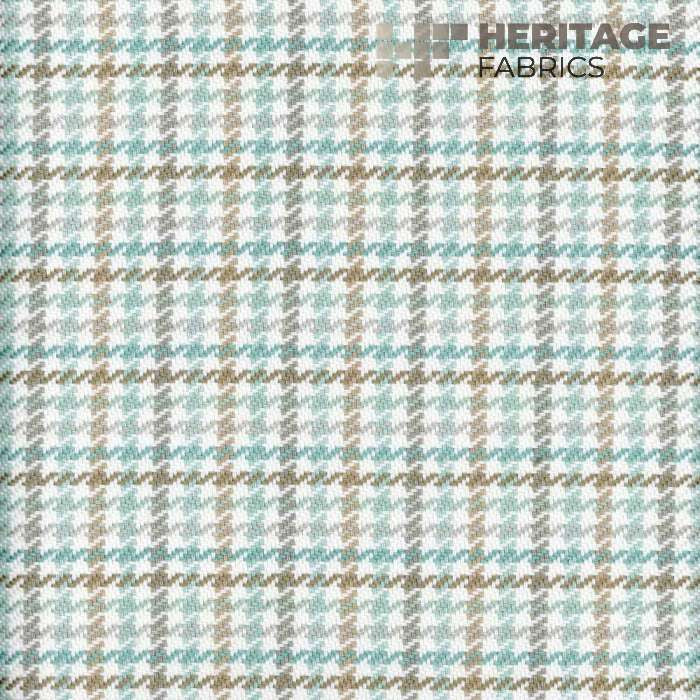 Hamilton Spa by Heritage Designer Fabric - 100% Cotton India 30,000 Horizontal: 1.25" and Vertical: 1.5" 54" - Swanky Fabrics -