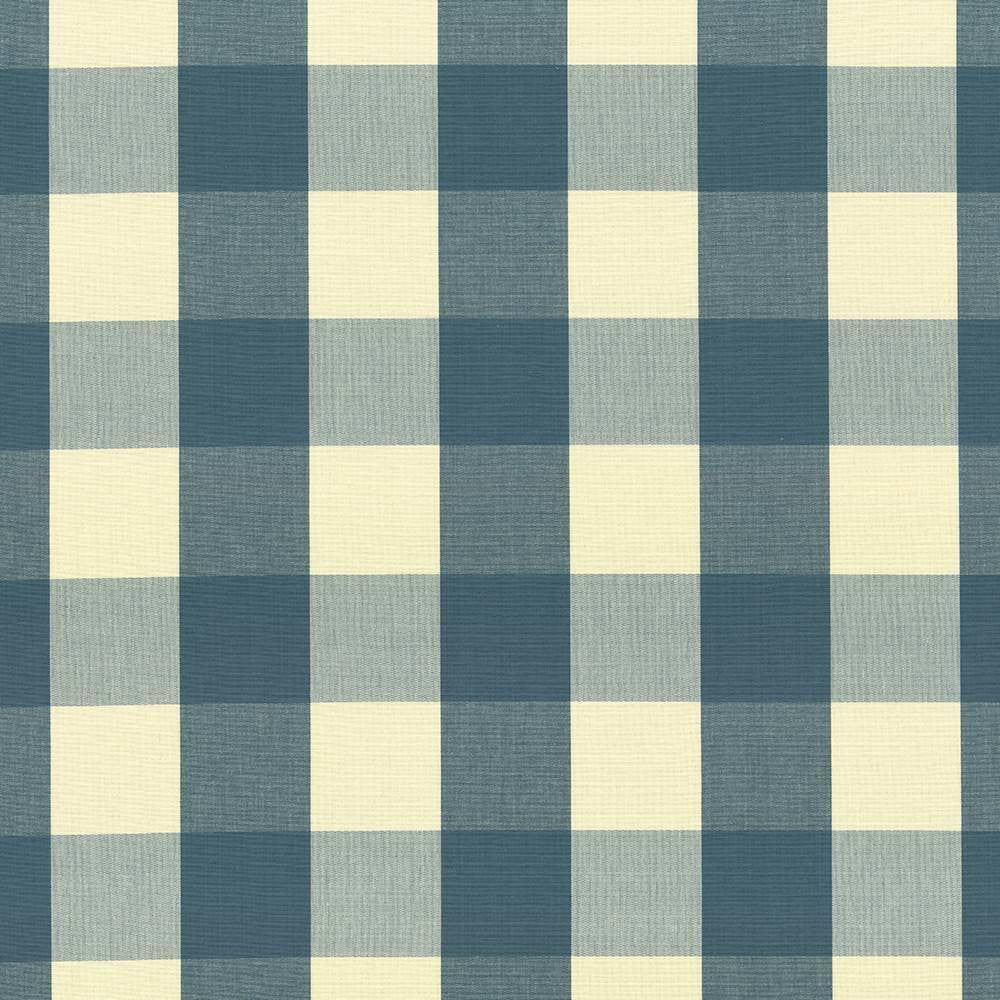 Hampton Check Teal by Kasmir Fabric 5089 100% Cotton INDIA 6,000 Wyzenbeek Double Rubs H: 8 inches, V:8 inches 54 - Fabric Carolina - Kasmir