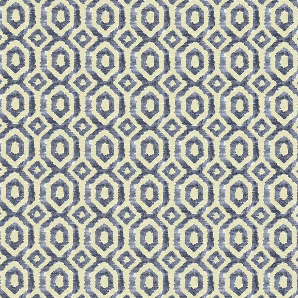 Hanai Indigo by Kasmir Fabric 5136 100% Cotton
 TURKMENISTAN </p><p>Repeat: Horizontal: 4 4/8 inches and Vertical: 4 4/8 inches 54 - Fabric Carolina -