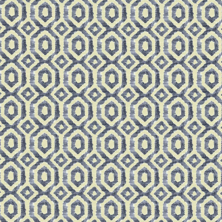 Hanai Indigo by Kasmir Fabric 5136 100% Cotton
 TURKMENISTAN </p><p>Repeat: Horizontal: 4 4/8 inches and Vertical: 4 4/8 inches 54 - Fabric Carolina -