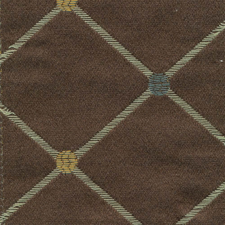Hathaway Trellis Cognac by Kasmir Fabric 1390 68% Rayon
32% Polyester
 CHINA 12,000 Wyzenbeek Double Rubs Horizontal: 3 5/8 inches and Vertical: 6 3/8 inches 54 - Fabric Carolina -