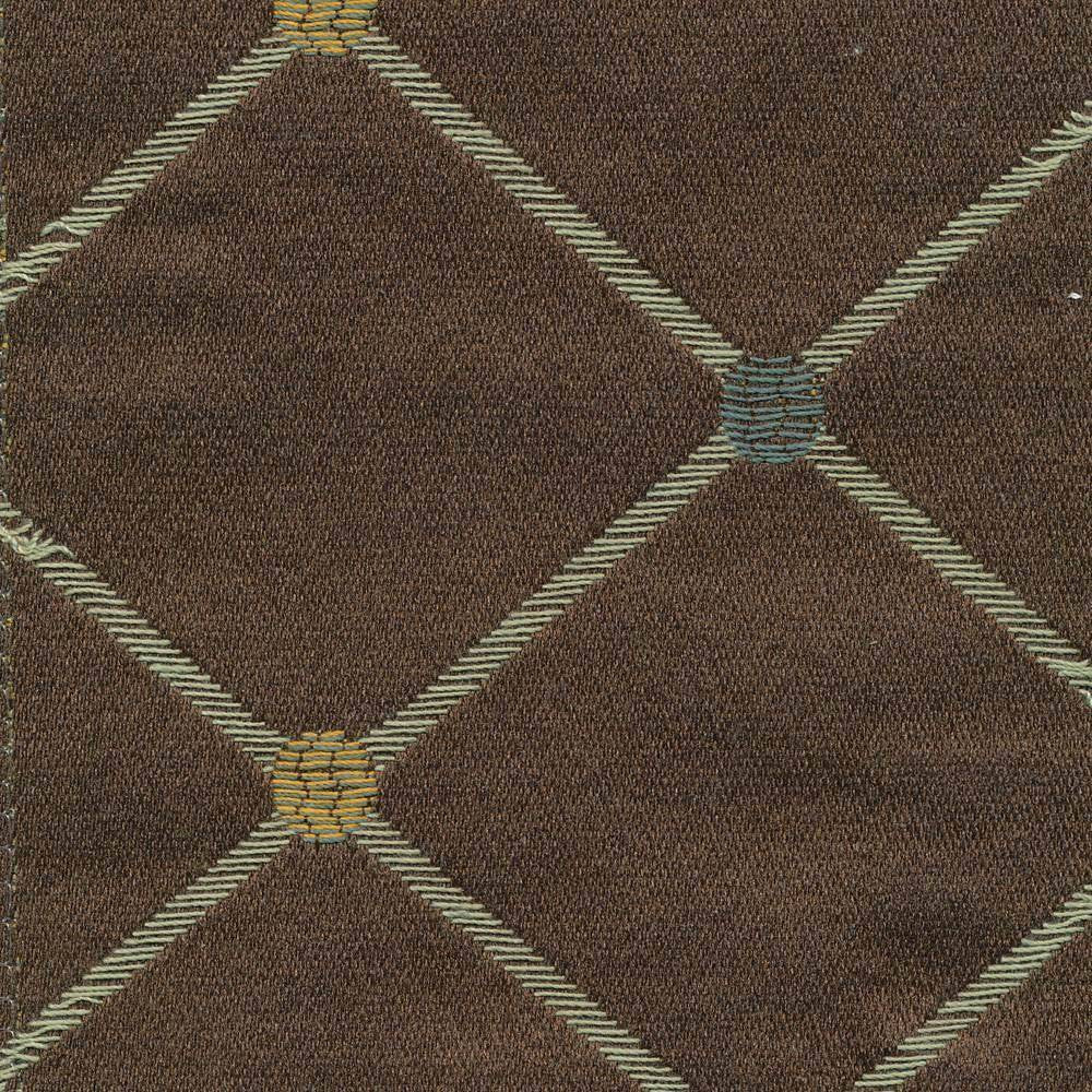 Hathaway Trellis Cognac by Kasmir Fabric 1390 68% Rayon 32% Polyester CHINA 12,000 Wyzenbeek Double Rubs H: 3 5/8 inches, V:6 3/8 inches 54 - 56 - Fabric Carolina - Kasmir