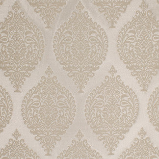 Hatley Bone 5527311002 by Carole Fabric Exclusive Sterling Noir 69% Polyester 31% Cotton India H: 18 3/4"V, 9 1/2"H  55" Minimum (See sample for specifics) - Fabric Carolina - Carole Exclusive