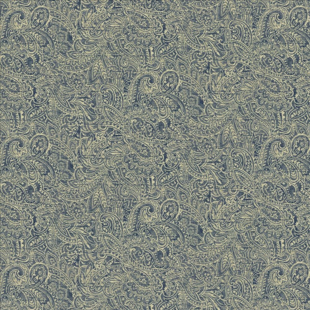 Headdress Denim  by Kasmir Fabric See sample 100% Polyester
 CHINA 51,000 Wyzenbeek Double Rubs </p><p>Repeat: Horizontal: 29 inches and Vertical: 14 4/8 inches 54  - Fabric Carolina -