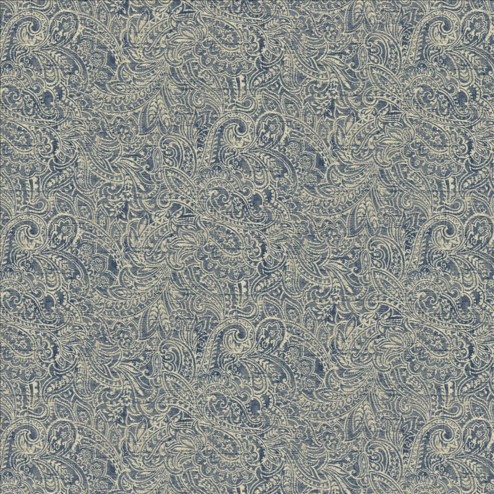 Headdress Denim by Kasmir Fabric 5143 100% Polyester
 CHINA </p><p>Repeat: Horizontal: 29 inches and Vertical: 14 4/8 inches 54 - Fabric Carolina -