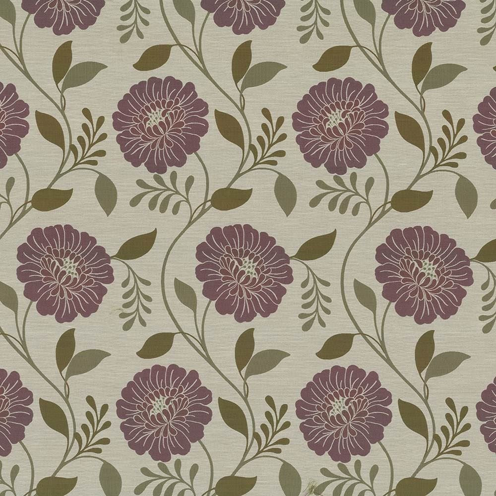 Hedgerow Floral Mulberry  by Kasmir Fabric See sample 100% Polyester
 CHINA Not Tested </p><p>Repeat: Horizontal: 14 7/8 inches and Vertical: 23 7/8 inches 59  - Fabric Carolina -