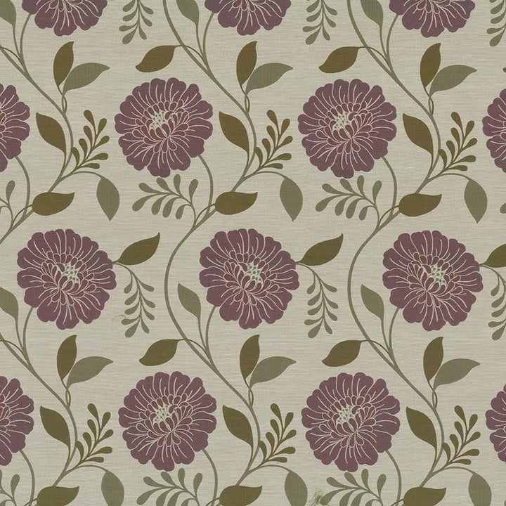 Hedgerow Floral Mulberry by Kasmir Fabric 1418 100% Polyester CHINA Not Tested Horizontal: 14 7/8 inches and Vertical: 23 7/8 inches 59 - 60 - Fabric Carolina -