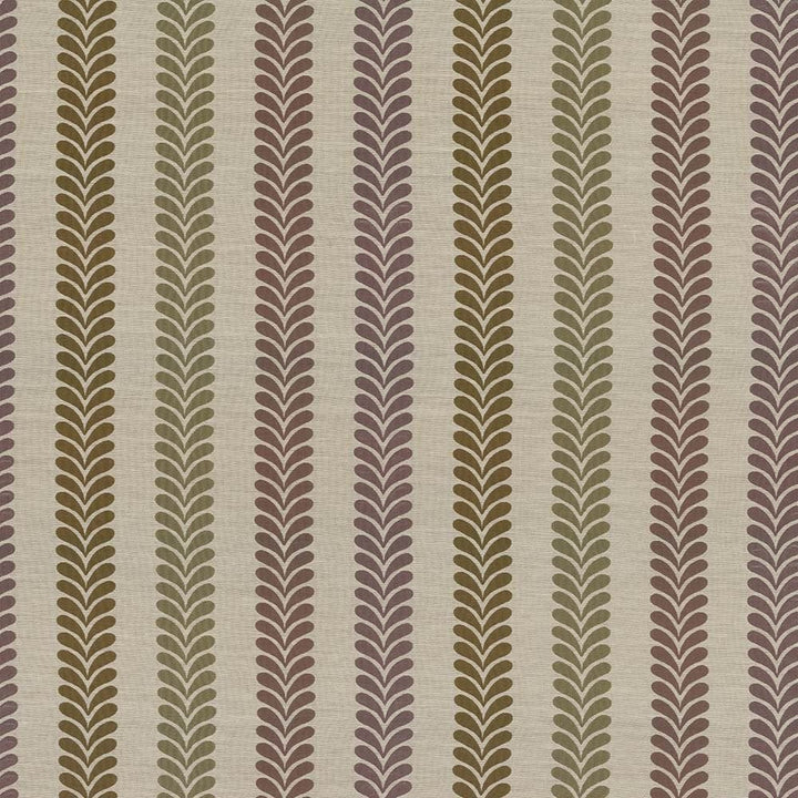 Hedgerow Stripe Mulberry by Kasmir Fabric 1418 100% Polyester CHINA Not Tested Horizontal: 14 7/8 inches and Vertical: 7/8 inches 59 - 60 - Fabric Carolina -