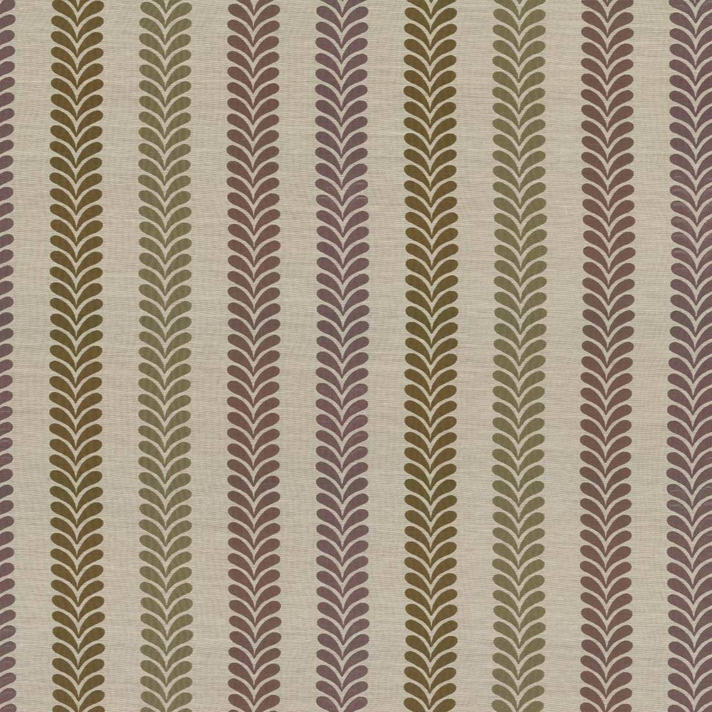 Hedgerow Stripe Mulberry by Kasmir Fabric 1418 100% Polyester CHINA Not Tested H: 14 7/8 inches, V:7/8 inches 59 - 60 - Fabric Carolina - Kasmir