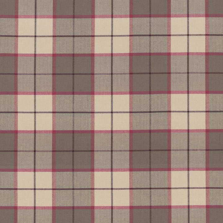 Hemingway Plaid Berry by Kasmir Fabric 1446 50% Polyester 50% Viscose CHINA 68,000 Martindale Cycles H: 11 2/8 inches, V:11 2/8 inches 57 - Fabric Carolina - Kasmir
