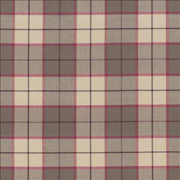 Hemingway Plaid Berry by Kasmir Fabric 1446 50% Polyester 50% Viscose CHINA 68,000 Martindale Cycles H: 11 2/8 inches, V: 11 2/8 inches 57 - Fabric Carolina - Kasmir