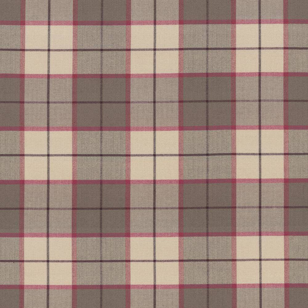 Hemingway Plaid Berry by Kasmir Fabric 1446 50% Polyester
50% Viscose
 CHINA </p><p>Repeat: Horizontal: 11 2/8 inches and Vertical: 11 2/8 inches 57 - Fabric Carolina -