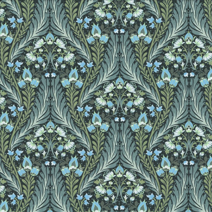 Hendon Blues  by Kasmir Fabric 1477 100% Cotton  INDIA  </p><p>Repeat: Horizontal: 13 6/8 inches and Vertical: 9 inches 54  - Fabric Carolina -