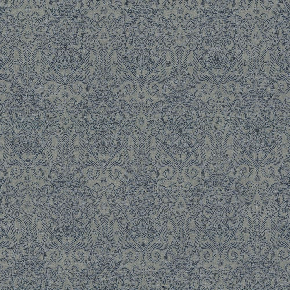 Henna Indigo by Kasmir Fabric 5133 100% Polyester
 USA </p><p>Repeat: Horizontal: 9 3/8 inches and Vertical: 21 inches 55 - Fabric Carolina -