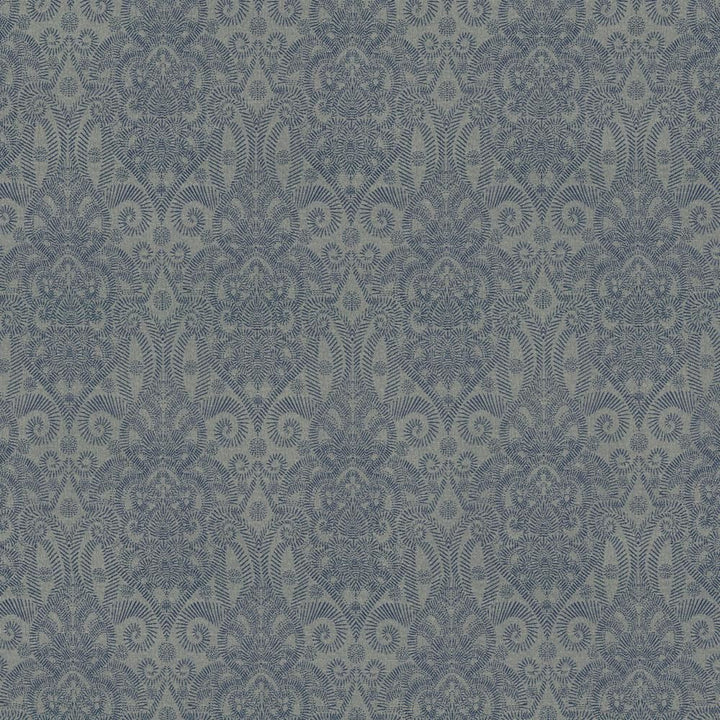 Henna Indigo by Kasmir Fabric 5133 100% Polyester
 USA </p><p>Repeat: Horizontal: 9 3/8 inches and Vertical: 21 inches 55 - Fabric Carolina -