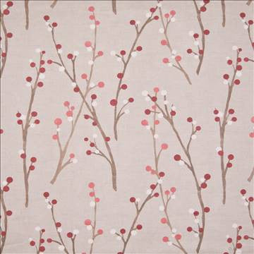 Hidcote Cherry by Kasmir Fabric 1387 100% Cotton TURKEY Not Tested H: 27 inches, V: 25 2/8 inches 54 - Fabric Carolina - Kasmir