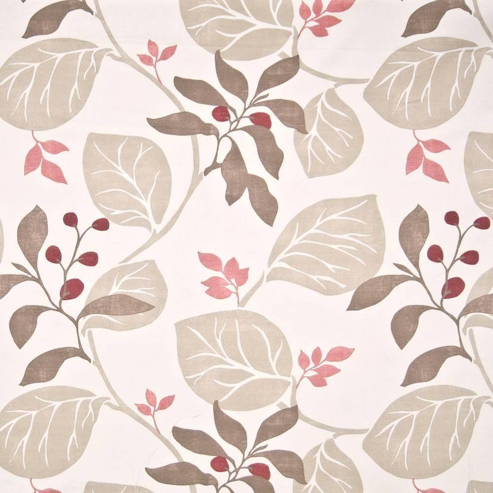 Hidcote Gardens Cherry by Kasmir Fabric 1387 100% Cotton TURKEY Not Tested H: 27 3/8 inches, V:27 2/8 inches 54 - Fabric Carolina - Kasmir