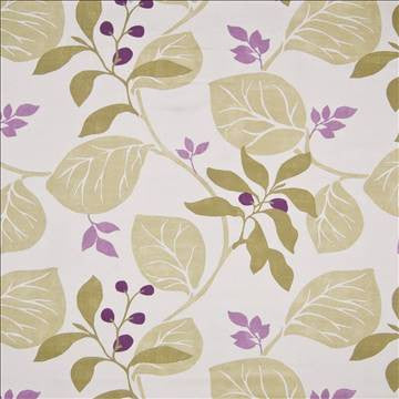 Hidcote Gardens Plum by Kasmir Fabric 1387 100% Cotton TURKEY Not Tested H: 27 3/8 inches, V: 27 2/8 inches 54 - Fabric Carolina - Kasmir