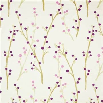 Hidcote Plum by Kasmir Fabric 1387 100% Cotton TURKEY Not Tested H: 27 inches, V: 25 2/8 inches 54 - Fabric Carolina - Kasmir