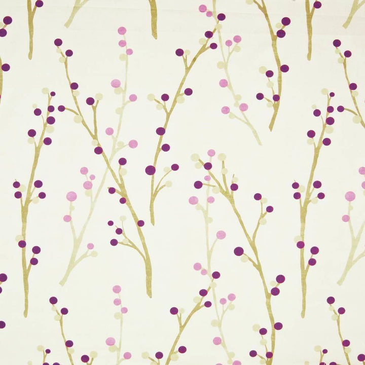 Hidcote Plum by Kasmir Fabric 1387 100% Cotton TURKEY Not Tested H: 27 inches, V:25 2/8 inches 54 - Fabric Carolina - Kasmir