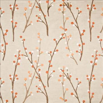 Hidcote Saffron by Kasmir Fabric 1387 100% Cotton TURKEY Not Tested H: 27 inches, V: 25 2/8 inches 54 - Fabric Carolina - Kasmir