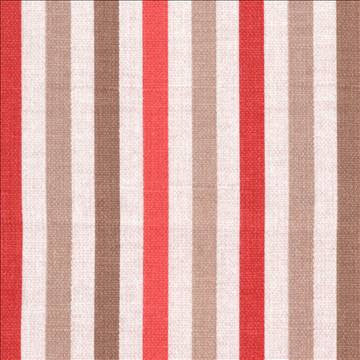 Hidcote Stripe Cherry by Kasmir Fabric 1387 100% Cotton TURKEY Not Tested H: 3 7/8 inches, V: N/A 54 - Fabric Carolina - Kasmir