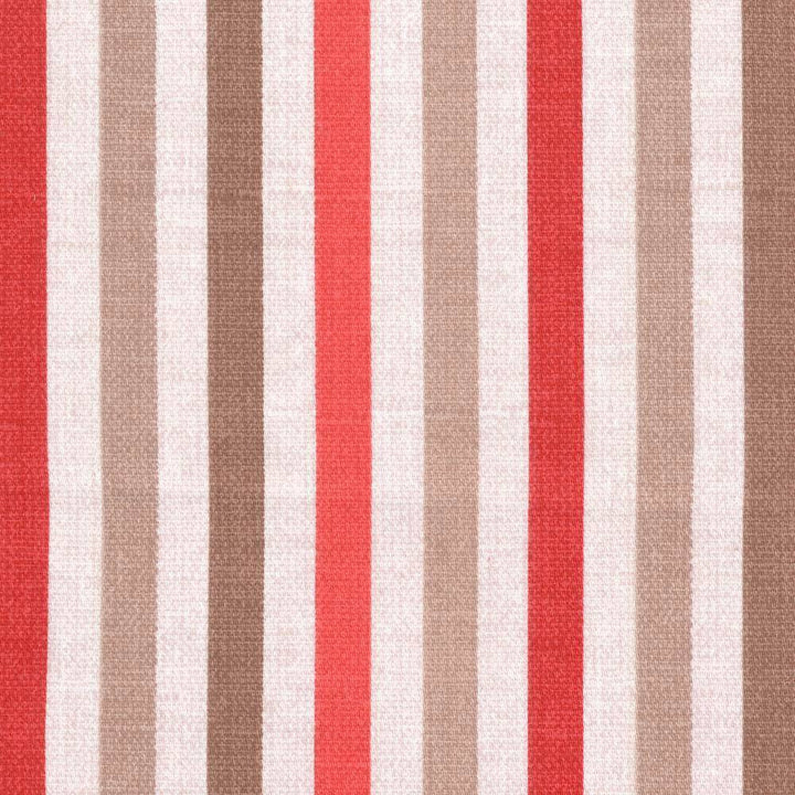 Hidcote Stripe Cherry by Kasmir Fabric 1387 100% Cotton TURKEY Not Tested H: 3 7/8 inches, V:N/A 54 - Fabric Carolina - Kasmir
