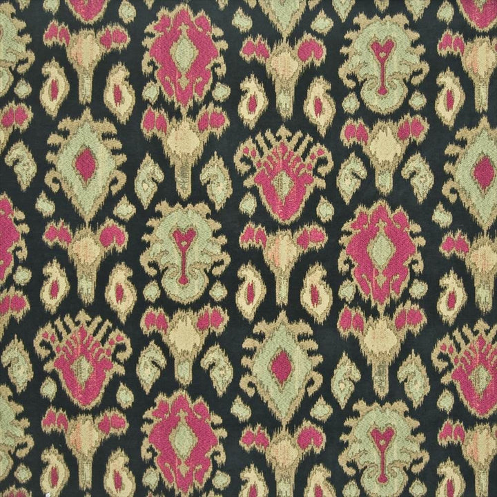 High Chaparral Ebony by Kasmir Fabric 1383 71% Polyester
29% Rayon
 CHINA </p><p>Repeat: Horizontal: 28 4/8 inches and Vertical: 28 4/8 inches 52 - 54 - Fabric Carolina -