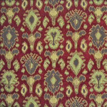 High Chaparral Ruby by Kasmir Fabric 1384 71% Polyester 29% Rayon CHINA 19,000 Wyzenbeek Double Rubs H: 28 4/8 inches, V: 28 4/8 inches 52 - 54 - Fabric Carolina - Kasmir
