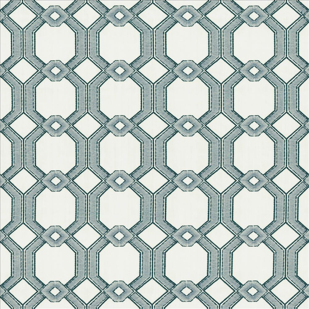High Line Delft by Kasmir Fabric 1454 100% Polyester
 INDIA Not Tested </p><p>Repeat: Horizontal: 6 6/8 inches and Vertical: 6 4/8 inches 53 - Fabric Carolina -
